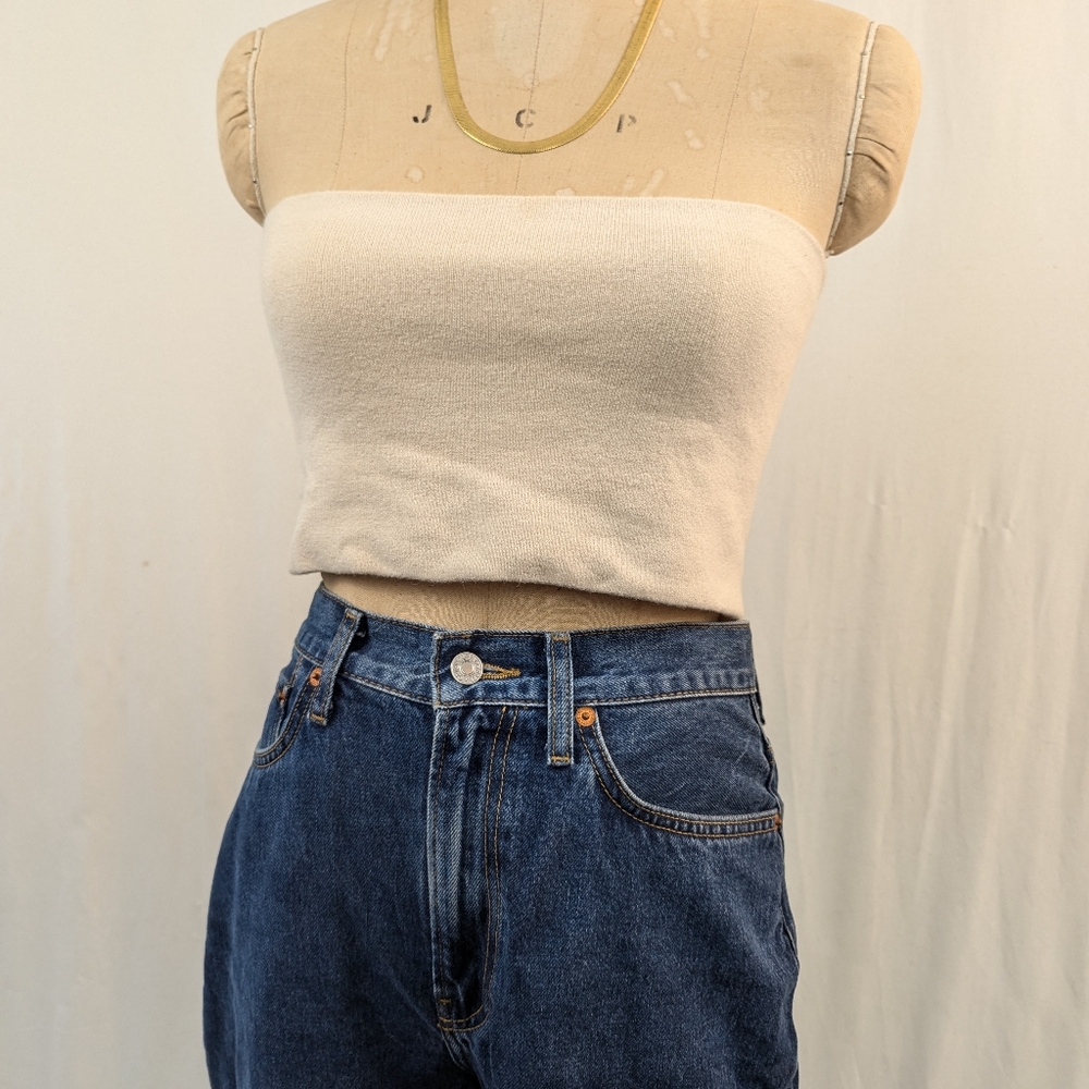 Lauren Manoogian cotton alpaca blend sweater tube top